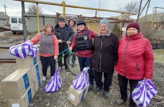 humanitarna pomoc - mestecko orekhiv